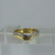 Two Tone Wave Wishbone Ring 18ct 18k Yellow Gold - Size M