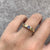 Iolite Solitaire Tension Set Ring 9ct 9k Yellow Gold - Size N