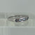 Blue Topaz & Diamond Ring 9ct 9k White Gold - Size L