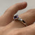 Amethyst Bezel Set Square Ring 9ct 9k White Gold - Size L