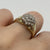 Diamond .50ct Cluster Band Ring 9ct 9kYellow Gold - Size K 1/2