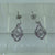 Diamond Drop Twist Earrings 9ct 9k White Gold