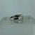 Diamond Heart Pave Band  Ring 9ct 9k White Gold  - Size M