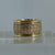 Diamond Pave Set Chunky Band Ring 10ct 10k Yellow Gold  - Size M