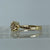 Diamond Trilogy Bypass Ring 9ct 9k Yellow Gold  - Size J