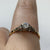 Antique Diamond .15ct Platinum Set Engagement Ring 18ct 18k Yellow Gold - Size P