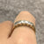 Diamond .25ct Two Tone Gold Band Stacking Ring 9ct 9k Yellow Gold - Size N