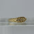 Antique Old Cut Diamond Boat Ring 18ct 18K Yellow Gold - Size M