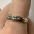 Diamond Two Tone Gold Channel Set Band Ring 10ct 10K Yellow Gold - Size O