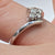 Diamond 0.20ct Four Stone Bypass Ring 9ct 9k White Gold  - Size L