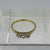 Antique Diamond .15ct Trilogy Ring 18ct 18K Yellow Gold - Size O