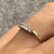 Dainty 5 Stone CZ Stacking Ring 9ct 9k Yellow Gold - Size L 1/2