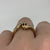 Diamond Solitaire With Accents Bypass Twist Ring 9ct 9k Yellow Gold - Size L