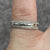 Sandblast Textured Finish Band Ring 9ct 9k White Gold - Size H