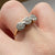 Old Cut Diamond Trilogy Ring 18ct 18K Yellow Gold & Platinum - Size N