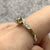 Diamond Solitaire With Accents Bypass Twist Ring 9ct 9k Yellow Gold - Size O