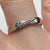 Diamond Twist Ring 9ct 9k White Gold  - Size S