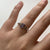 Pear Cut Iolite & Diamond Bypass Ring White Gold 9ct 9k - Size L