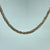 Three Tone Textured Twist Herringbone Necklace 9ct 9k Yellow White Rose Gold 16"