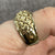 Chunky Quilt Textured Band Ring 9ct 9k Yellow Gold - Size Q