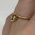 Two Stone Diamond Twist Bypass Ring 18ct 18k Yellow Gold - Size K 1/2