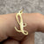 L Initial Script Pendant or Charm 9ct 9k Yellow Gold