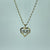 Diamond 'MUM' Heart Pendant Cable Chain Necklace 9ct 9k Yellow Gold 18"