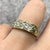 Diamond Celtic Style Weaved Band Ring 9ct 9k Yellow Gold - Size M