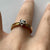 Retro Unique Diamond .15ct Solitaire Ring 18ct 18k Yellow Gold - Size L