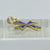 Blue Maltese Cross Pendant 18ct 18k Yellow Gold