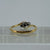 Antique Diamond .10ct Trilogy Bypass Ring 18ct 18k Yellow Gold - Size N