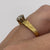 Diamond .15ct Solitaire Retro Shoulder Ring 18ct Yellow Gold - Size M