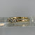 Diamond Bezel Set Trilogy Ring 9ct 9k Yellow Gold - Size P