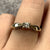 Diamond Solitaire With Accents Square Shank Ring 9ct 9k Yellow Gold - Size N