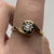 Diamond .10ct Solitaire Bypass Twist Ring 9ct 9k Yellow Gold - Size P