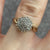 Diamond Cluster Twist Ring 9ct 9k Yellow Gold - Size J 1/2