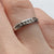 Diamond .10ct Channel Set Ring 9ct 9k White Gold  - Size L 1/2