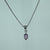 Pink Sapphire & Diamond Pendant 9ct 9k White Gold