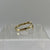 Diamond Fancy Wishbone Ring 9ct 9k Yellow Gold - Size O