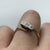 Antique Diamond Trilogy Bypass Platinum Set Ring 18ct Yellow Gold - Size L 1/2