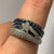 Diamond .75ct & Sapphire Shooting Star Ring 18ct 18k White Gold  - Size N 1/2