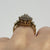 Diamond Art Deco Cluster Baguette Cut Ornate Ring 10ct 10k Yellow Gold - Size K