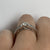 Diamond Solitaire with Accents .65ct Engagement Ring 18ct White Gold  - Size I