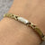 Dolphin Two Tone Gold Bracelet 18ct 18k 750 Yellow White Gold - 7.5" Inches