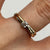 Diamond .15ct Solitaire Two Tone Ring 9ct 9k Yellow Gold - Size K