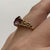 Amethyst Solitaire Shoulder Detail Ring 9ct 9k Yellow Gold  - Size M