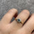 Blue Topaz & Diamond Illusion Cluster Ring 18ct 18k Yellow Gold - Size L