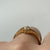 Diamond Solitaire Twist Half Bezel Set Ring 18ct 18k Yellow Gold - Size N