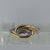 Diamond Twist Design Ring 9ct 9k Yellow Gold  - Size P