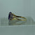 Amethyst Oval Cut Ornate Diamond Accents Ring 9ct 9k Yellow Gold  - Size N